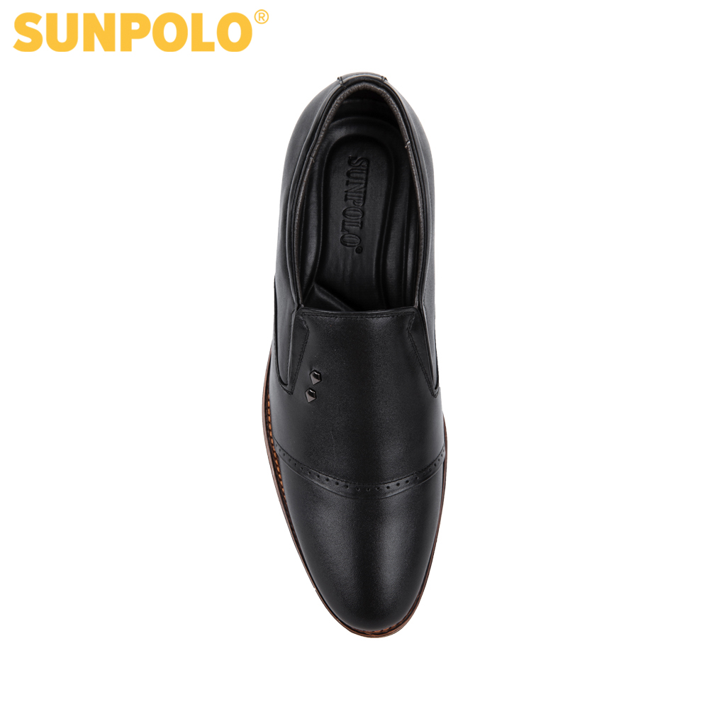 Giày nam da bò công sở SUNPOLO SPH309 (Đen, Nâu)