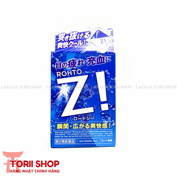 Nước nhỏ mắt V-Rohto Z 12ml siêu mát lạnh hàng Nhật chính hãng | Nhỏ mắt siêu làm mát Rohto Z! hiệu quả thư giãn ngay tức thì, bảo vệ mắt bởi tia cực tím, cấp độ làm mát level 8