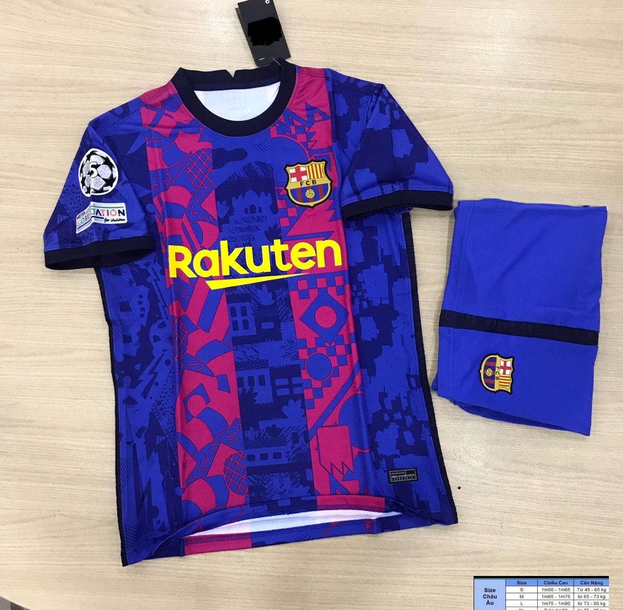 Áo Bóng Đá CLB Barcelona- 2022- Chất Polyeste Thái Cao Cấp - Co Giãn 4 Chiều
