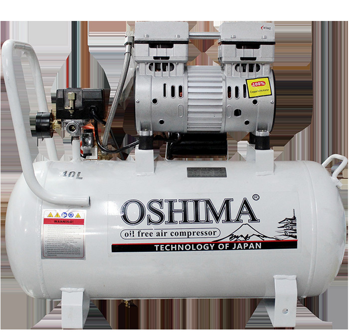 [Trả góp 0%] Máy nén khí không dầu oshima 40l
