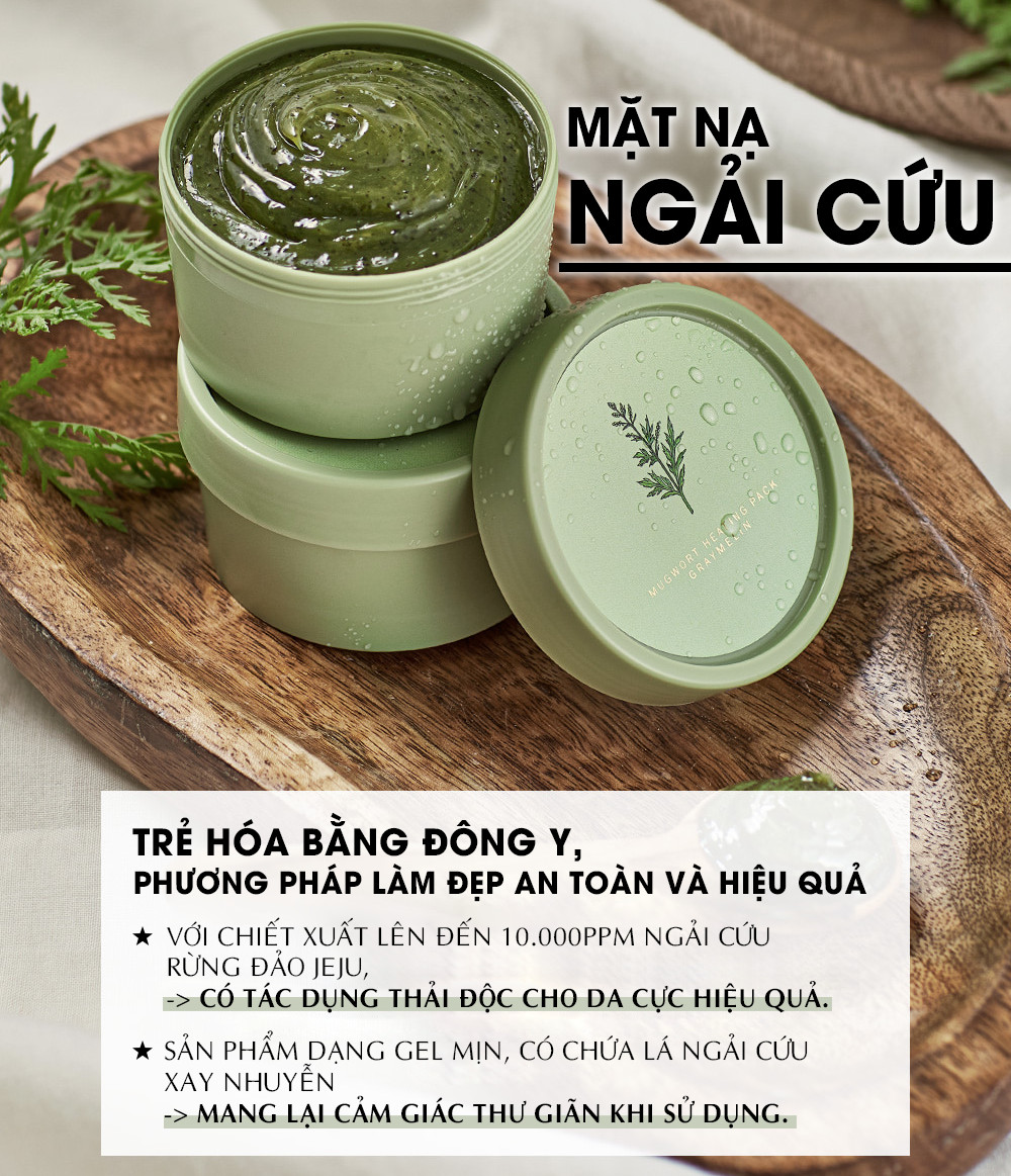 Mặt Nạ Ngải Cứu Graymelin Mugwort Heating Pack 100g