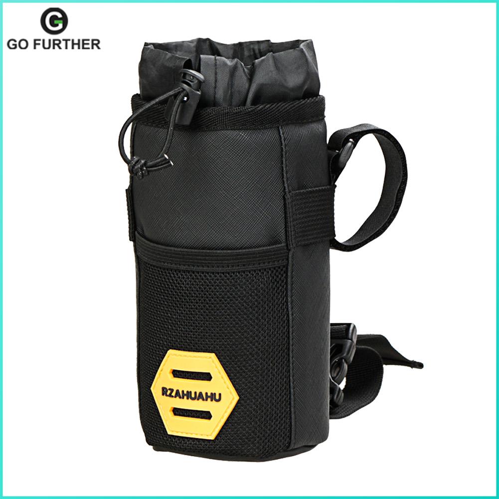 Pô Tăng Ghi Đông Xe Đạp Túi Đựng Ấm Dây Rút, Túi Đựng Chai Nước Cách Nhiệt Đi Xe Đạp