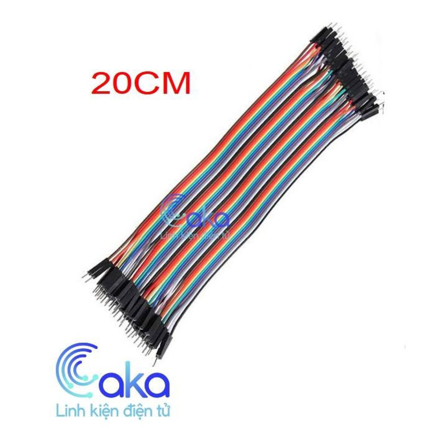 Dây cắm test bo 20cm 40 sợi, dây breadboard