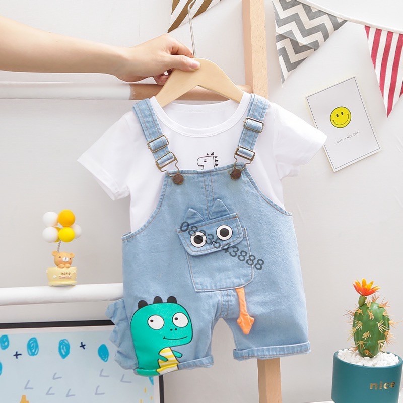 Sét Yếm Jean Quảng Châu Size 7-18Kg