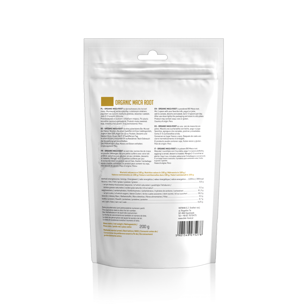 Bột Maca hữu cơ Diet Food (Organic Maca Powder) - 200gr