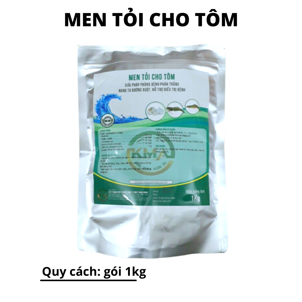 Men tỏi gói 1kg - giải pháp phòng bệnh phân trắng, nong to đường ruột, hỗ trợ điều trị bệnh, giúp tôm, cá, lươn, ếch...lớn nhanh
