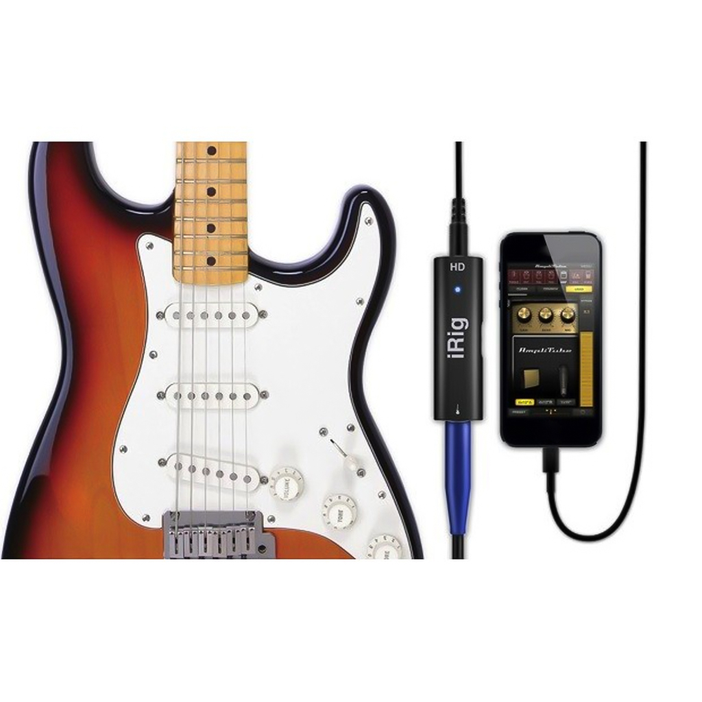 irig thiết bị thu âm dùng cho Điện Thoại và các thiết bị di động Hỗ trợ phần mềm điện thoại Android và IOS Có Thể dùng Test tone đàn Guitare