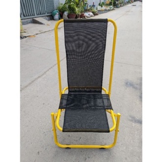 Ghế Xếp Lưới Lò Xo Lưng Cao 2 Mảnh ko giãn( lạ lạ )