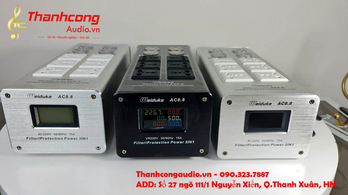 Bộ lọc điện AUDIO WEIDUKA AC8.8: Lọc phổ biến và tốt nhất.