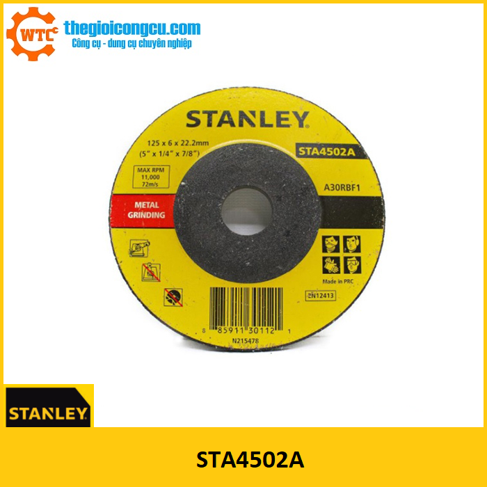 Đá mài 125 x 6 x 22mm stanley sta4502a