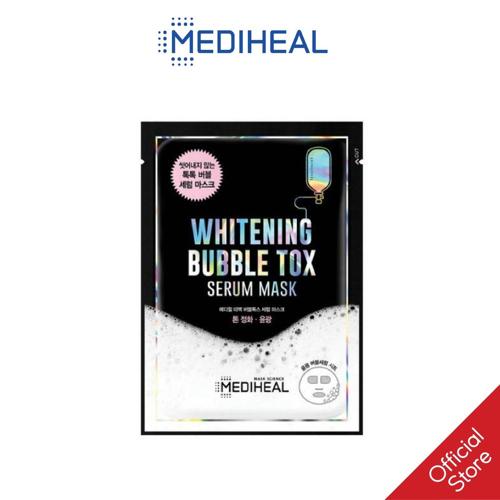Mặt Nạ Thải Độc Mediheal Whitening Bubble Tox Serum Mask 25ml
