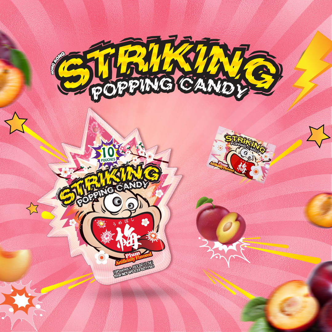 Striking Popping Candy - Kẹo nổ Striking Vị Anh Đào