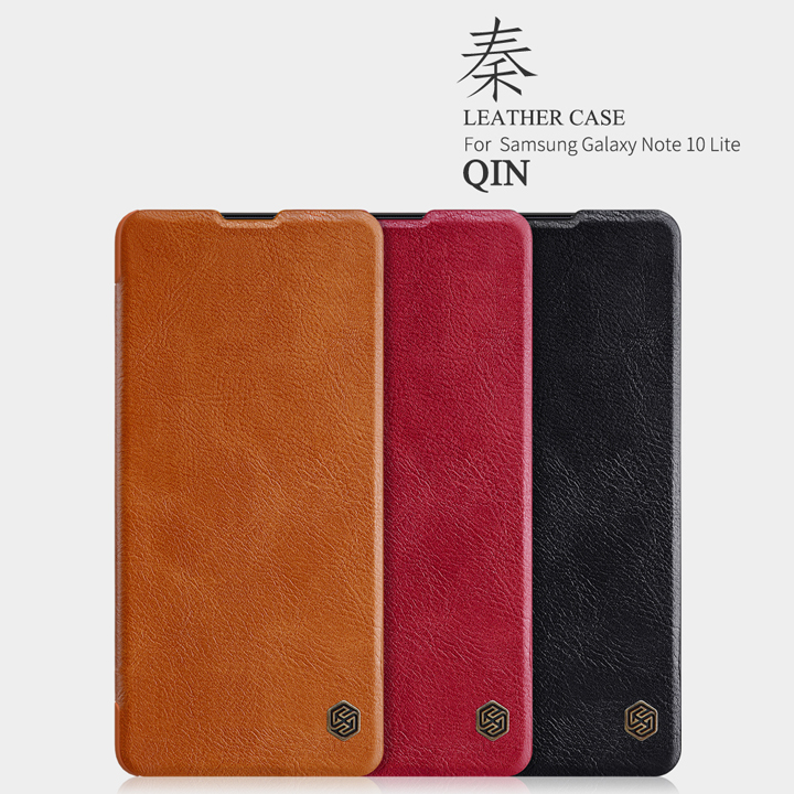 Bao da SamSung Galaxy Note 10 Lite chính hãng Nillkin QIN