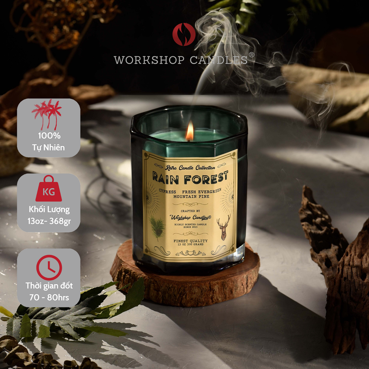 Bộ sưu tập Nến thơm limited 13oz Workshop Candles