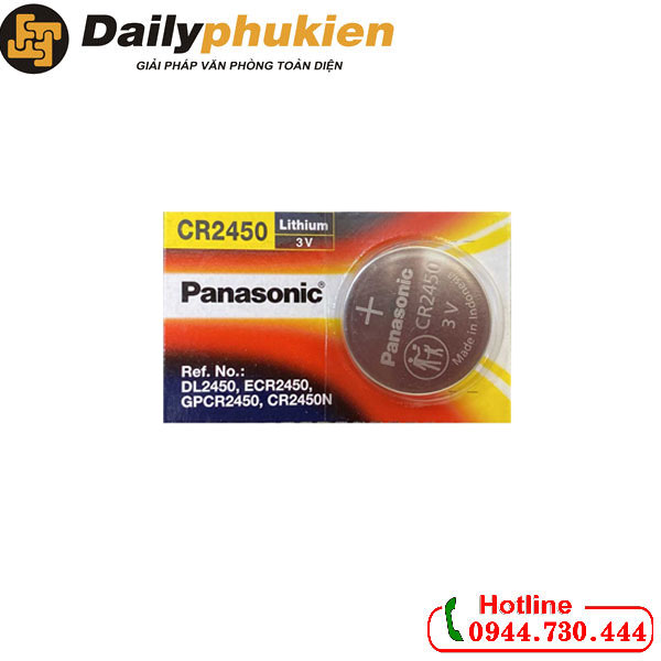 Pin CR2450 Panasonic 3V Lithium 1 viên chính hãng
