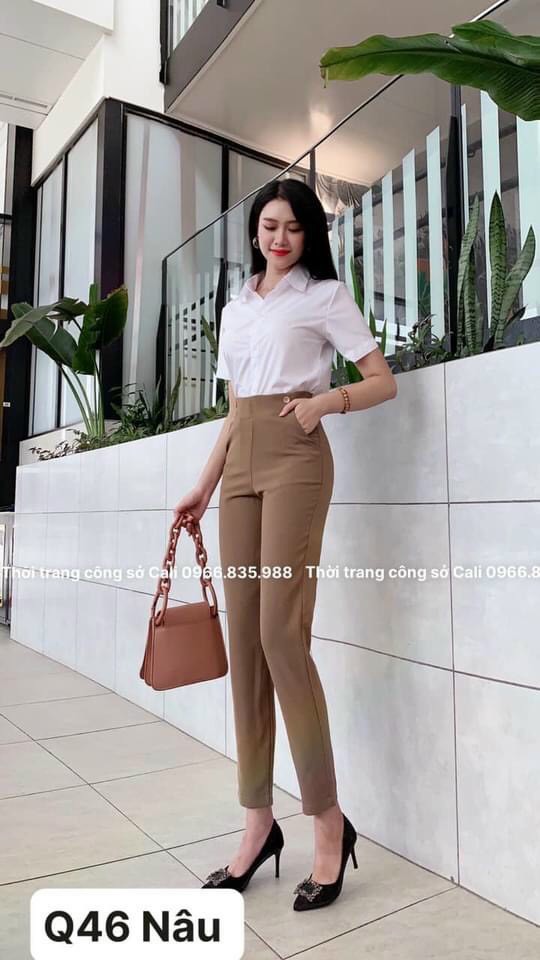Quần tây công sở nữ 4 cúc sườn