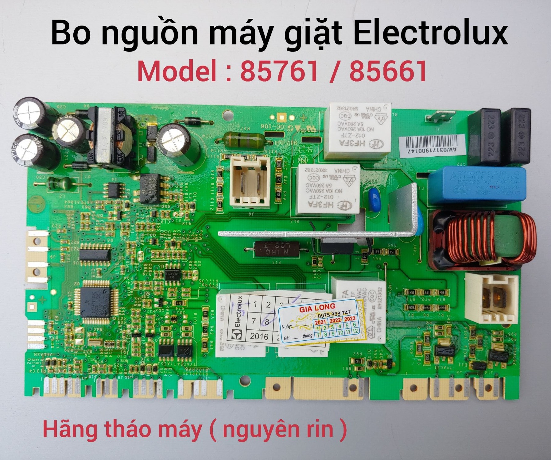 Bo nguồn máy giặt Electrolux _ 85661 / 85761 ( Rin tháo máy )