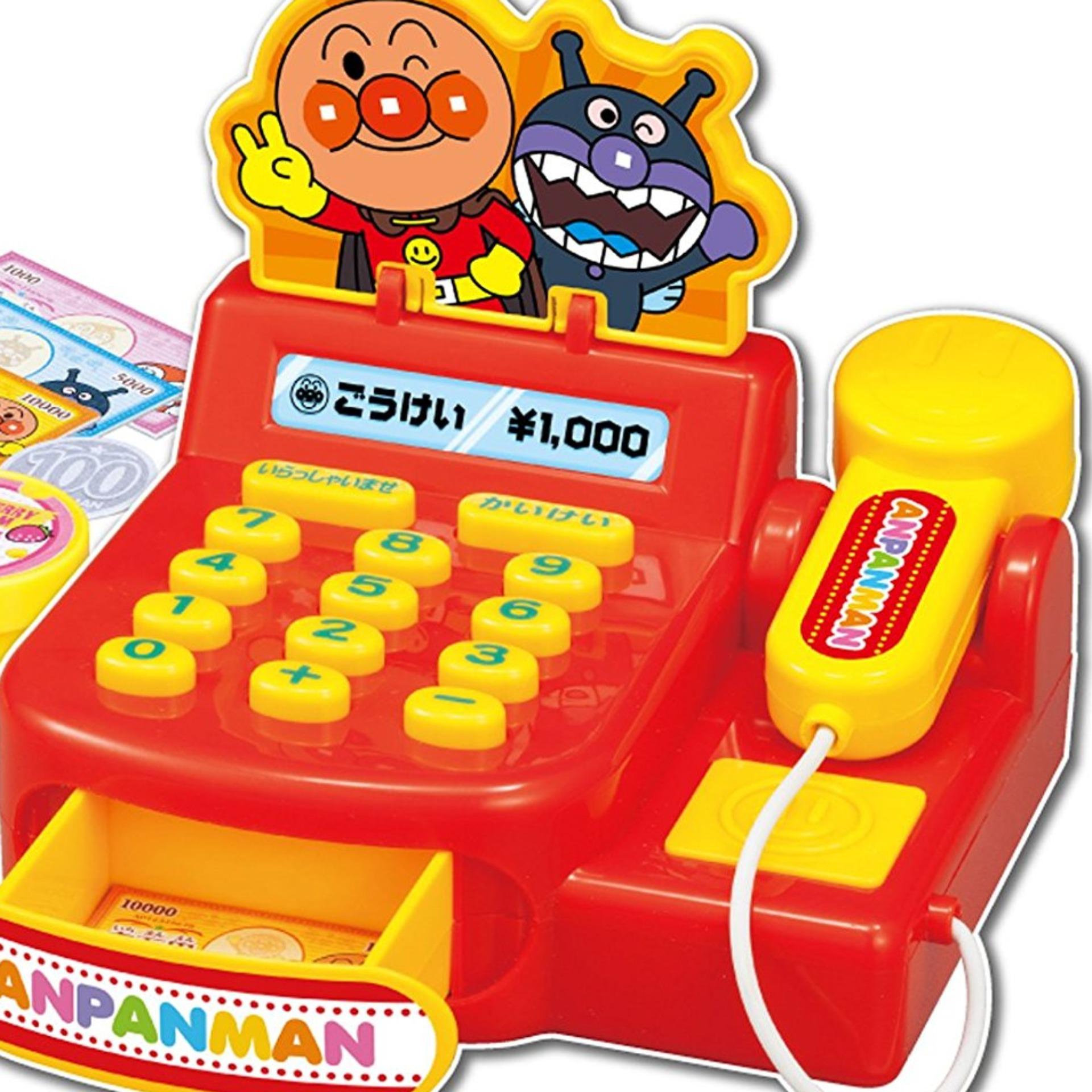 Máy Tính Tiền  Thị Anpanman Mini Chạy Pin Phát Tiếng