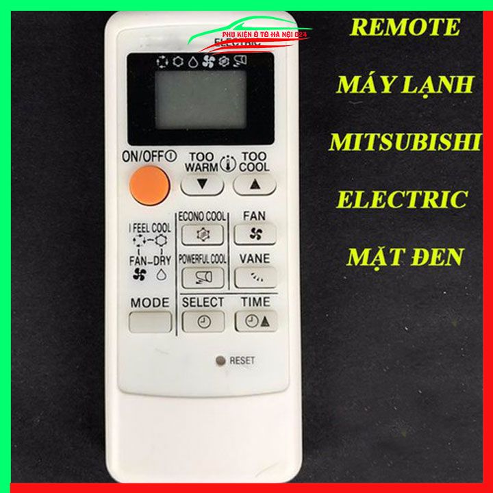 Điều khiển điều hoà Mitsubishi Electric mặt đen