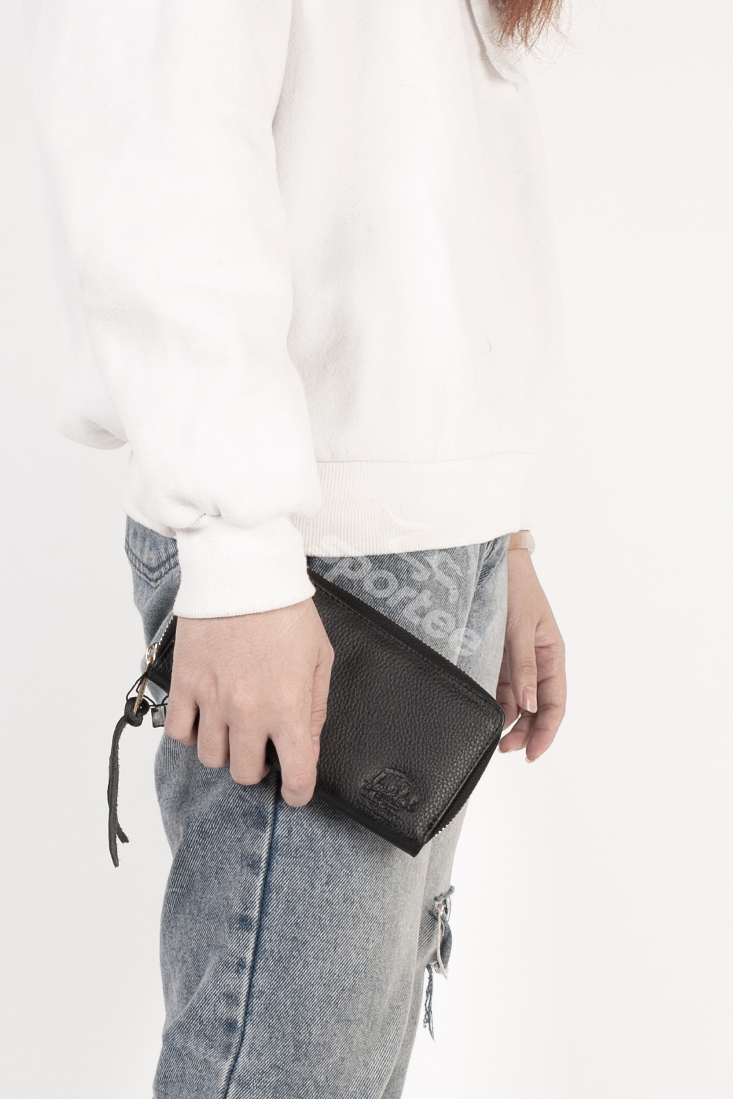Ví thời trang Herschel Thomas Wallet Black Pebbled