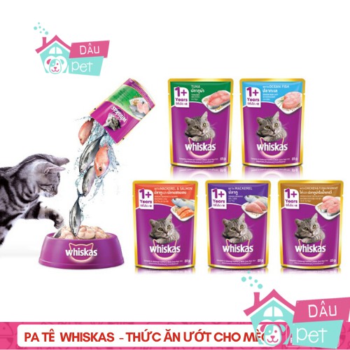 Pate Whiskas cho mèo 80gr
