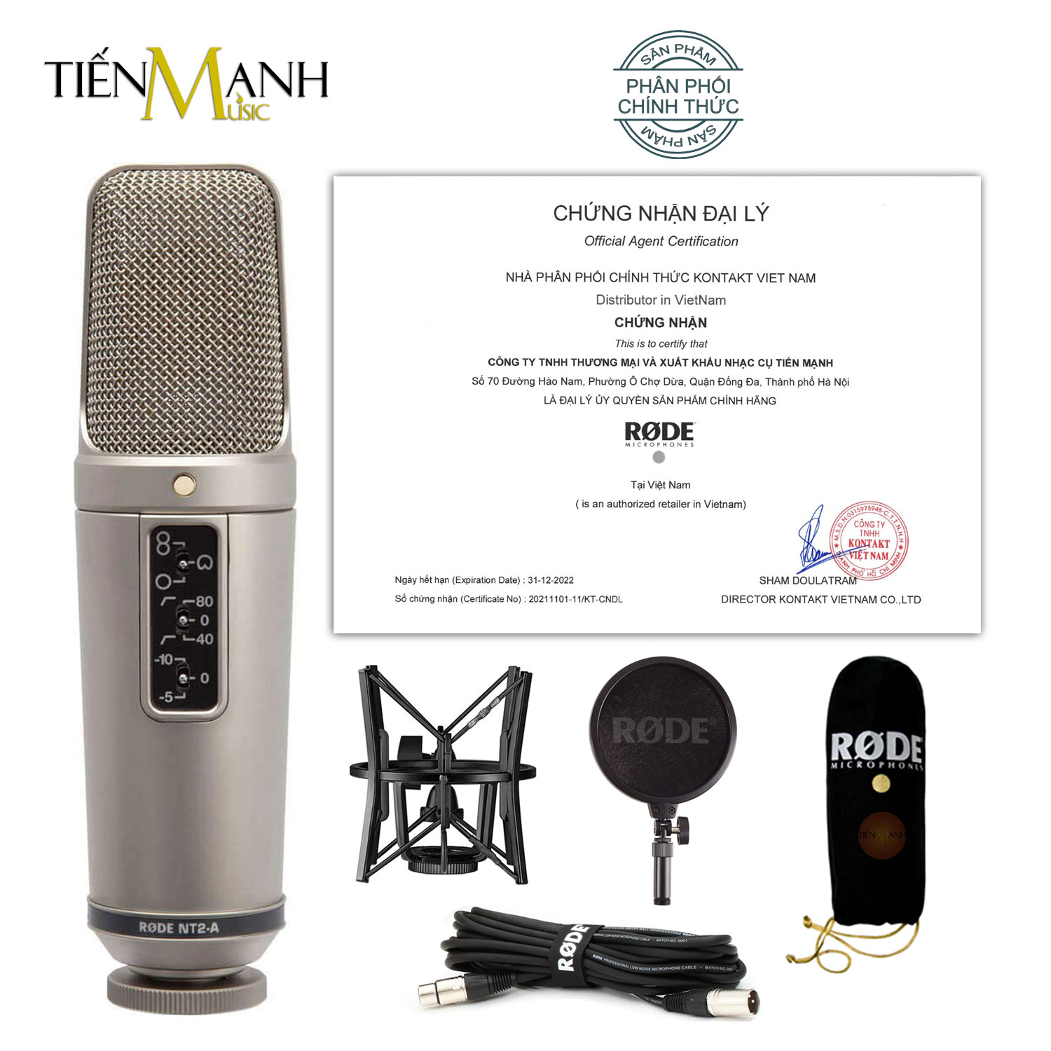 Micro Rode NT2-A Mic Thu Âm Condenser Livestream Phòng Thu Studio Chuyên Nghiệp NT2 Microphone 3 Hướng Thu NT2A