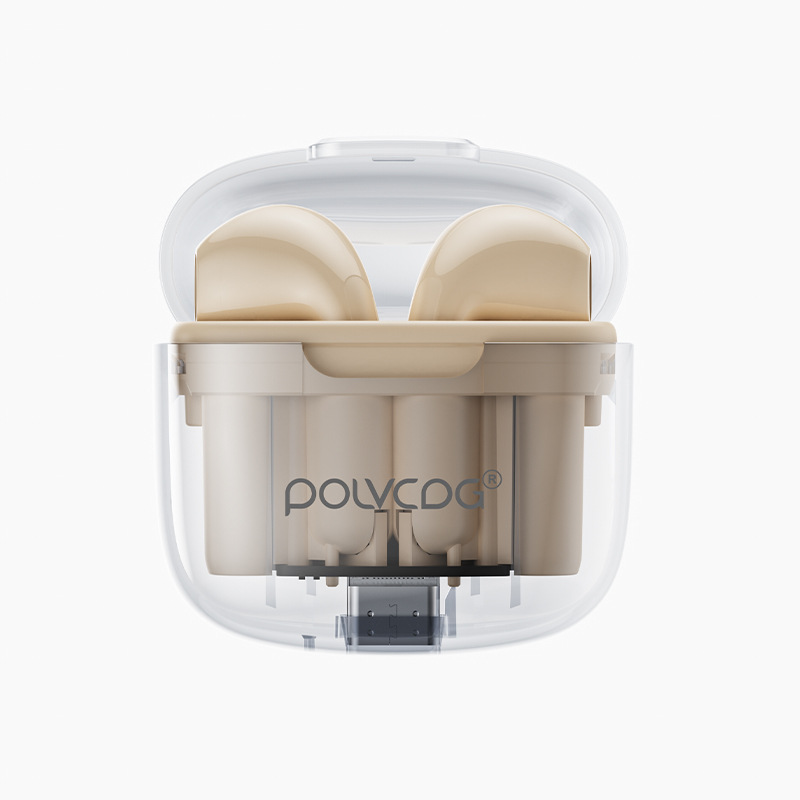 Tai nghe bluetooth không dây pin trâu chính hãng POLVCDG âm thanh to trong suốt cảm ứng chạm, tai nghe gaming cao cấp độ trế cực thấp có mic
