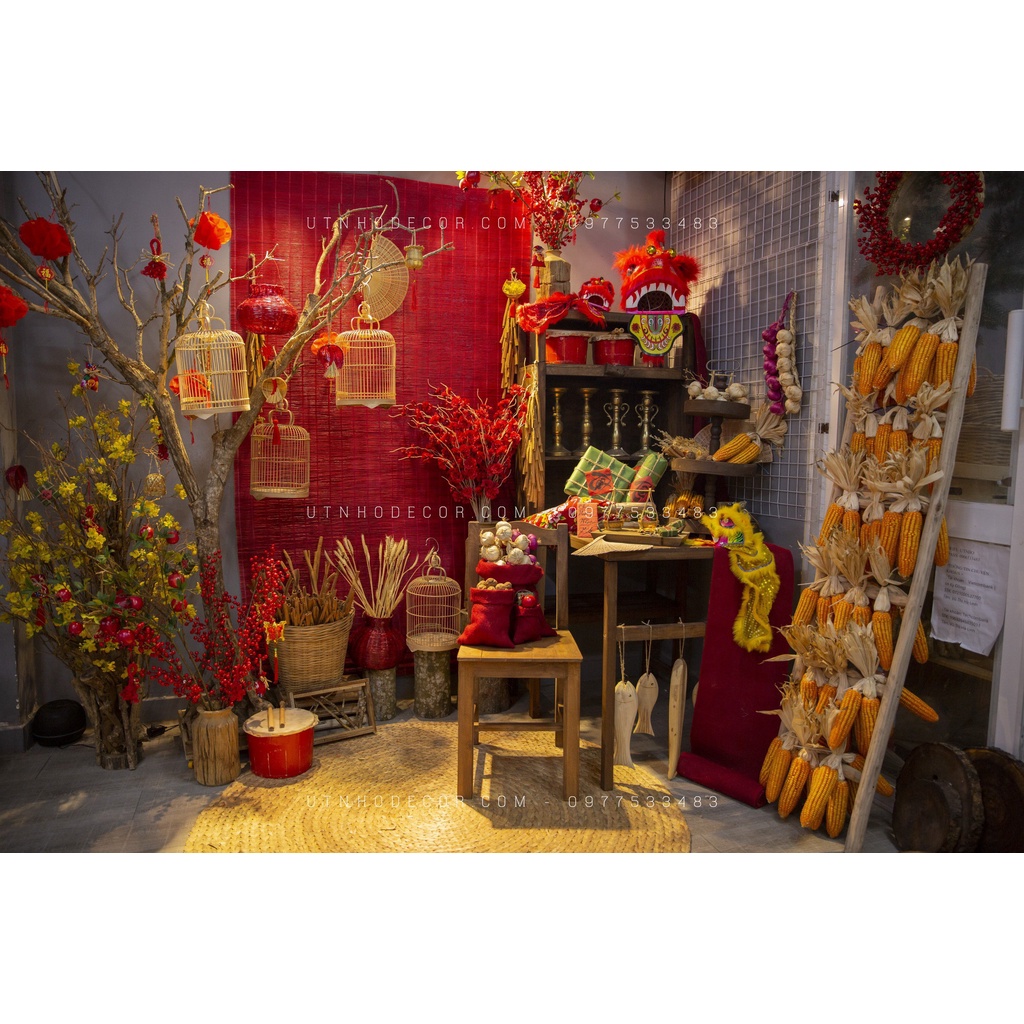 Set trái sồi khô trang trí loại to (10 trái/set)