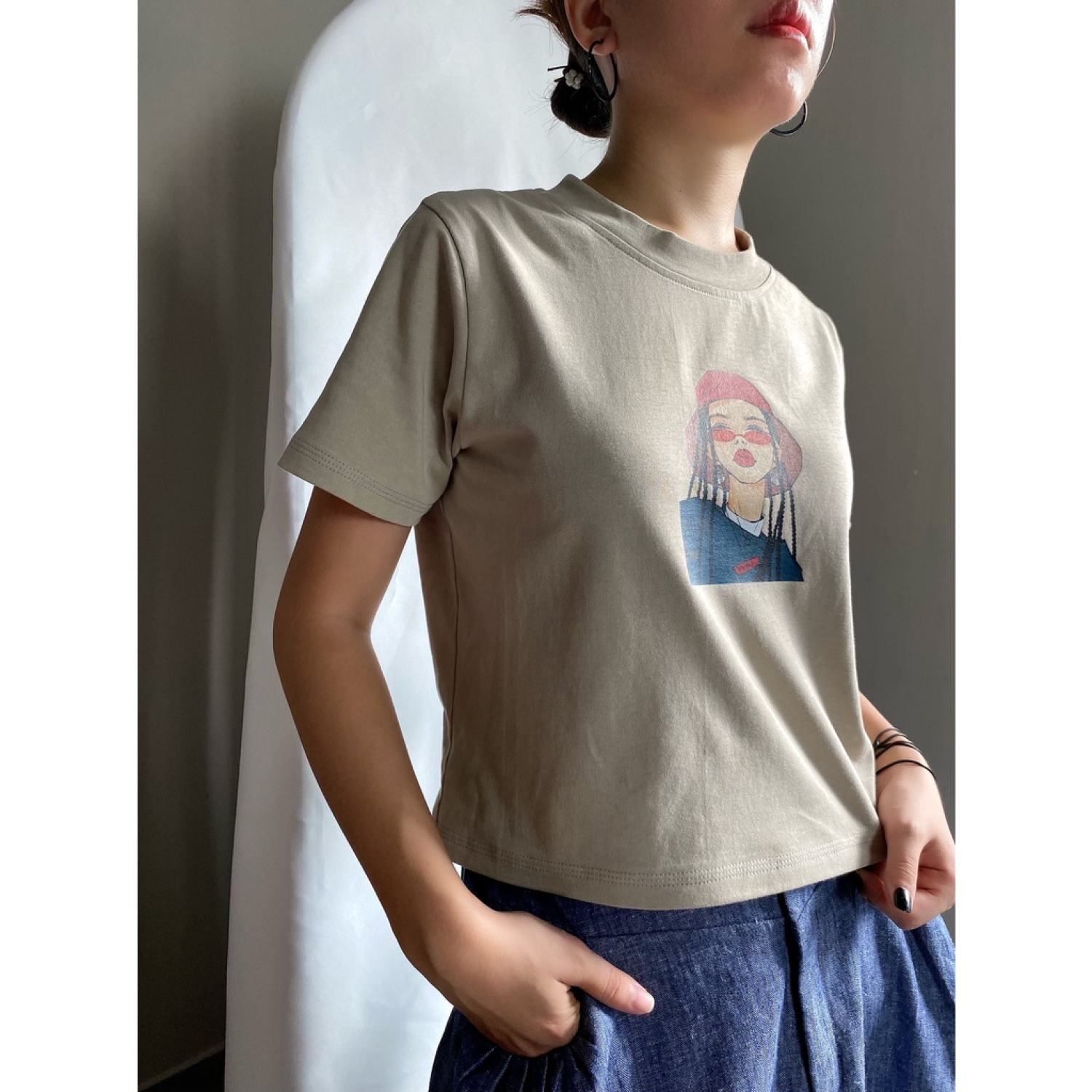 Aó thun nữ cotton dáng xuông