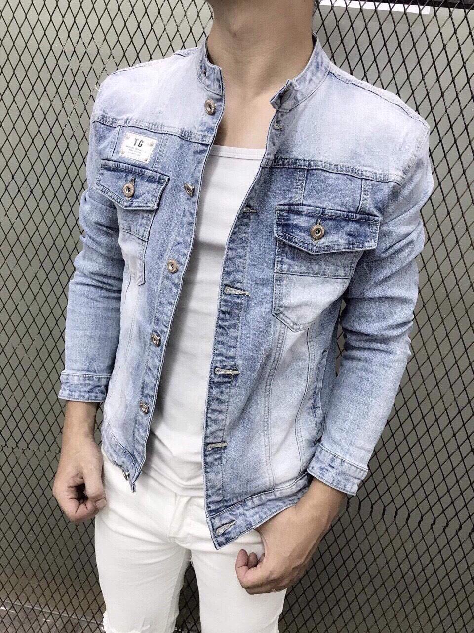 [HCM]ÁO KHOÁC JEAN NAM CHẤT BÒ CÁ TÍNH THỜI TRANG CAO CẤP LULY FASHION TL2022