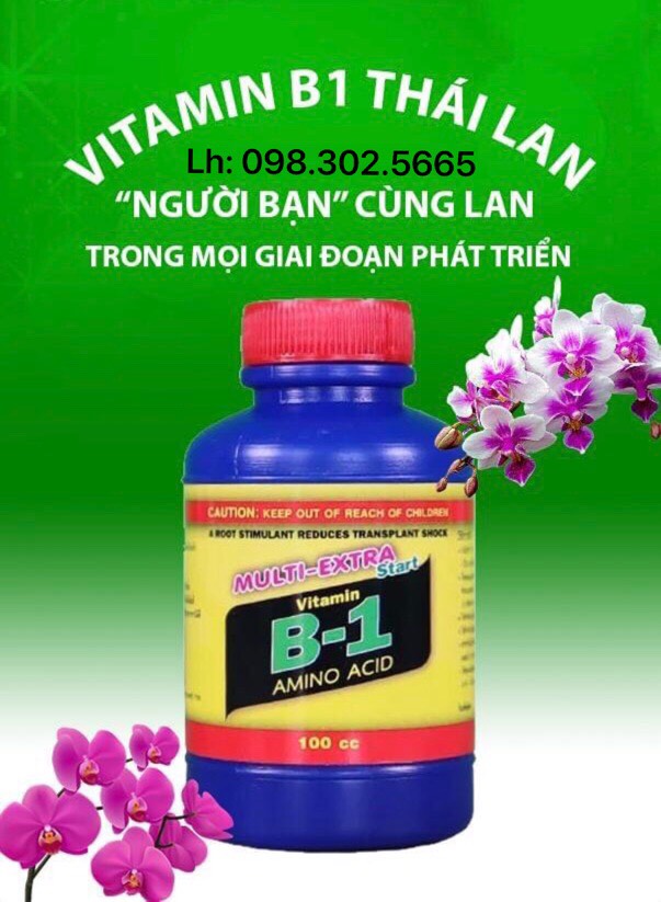 Phân bón lá cao cấp vitamin b1 nhập khẩu thái lan - chai 1 lít
