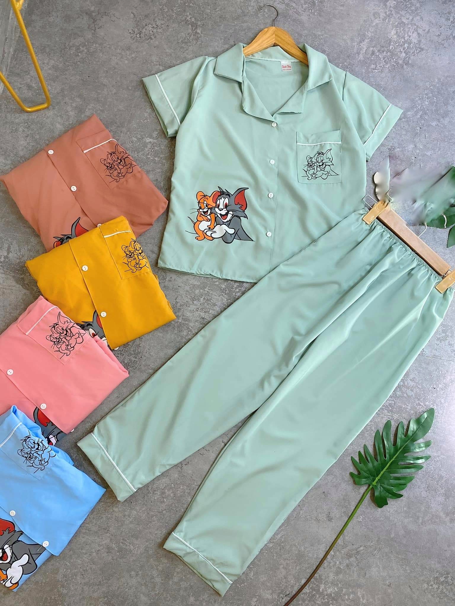 Bộ pijama kate lụa, siêu dễ thương