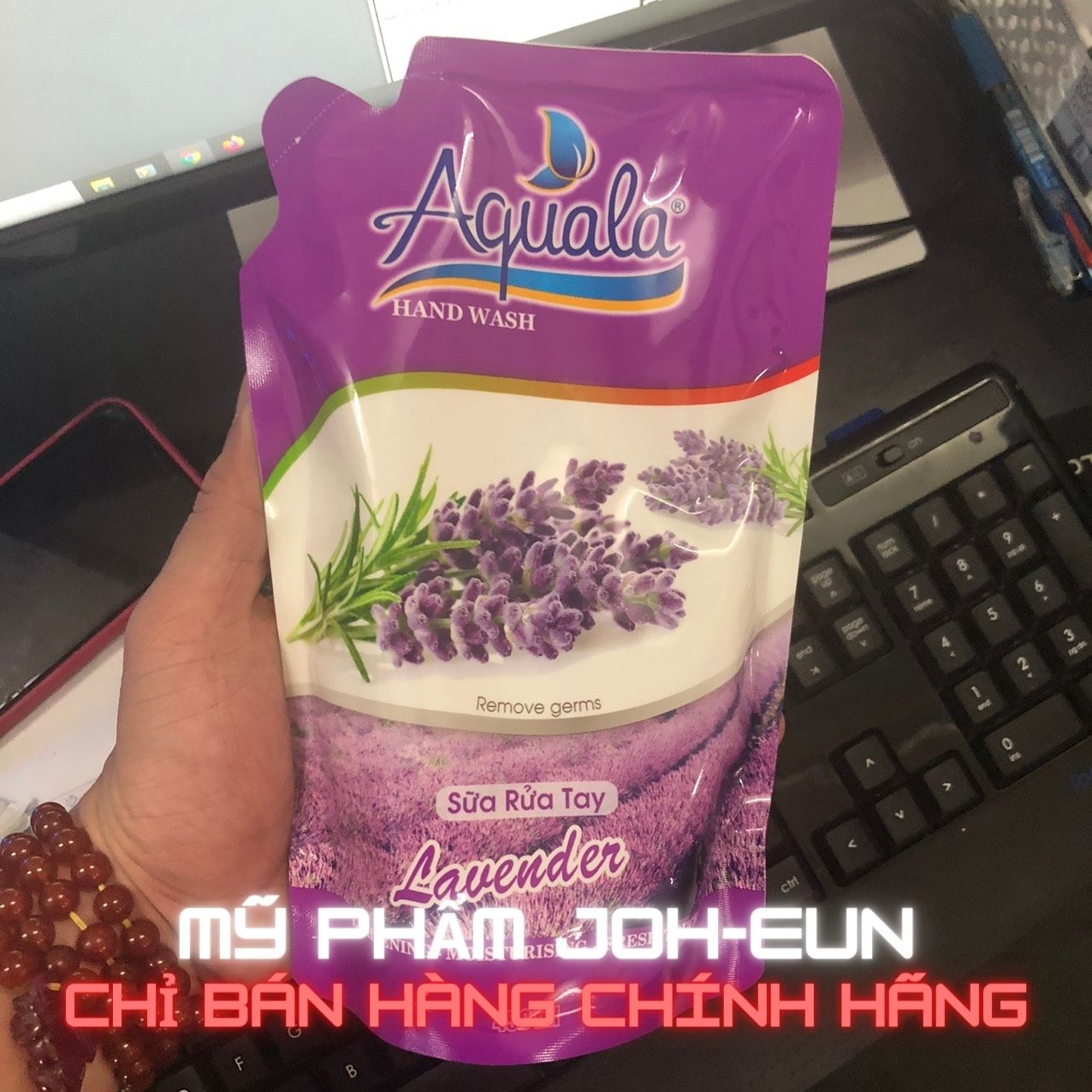 [HCM]Sữa rửa tay aquala bịch 450ml diệt khuẩn