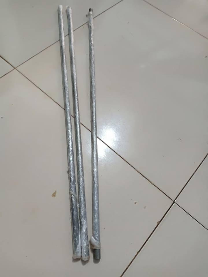 ống dẫn dầu thép trắng mạ crom 6.4phi 12 / 70cm