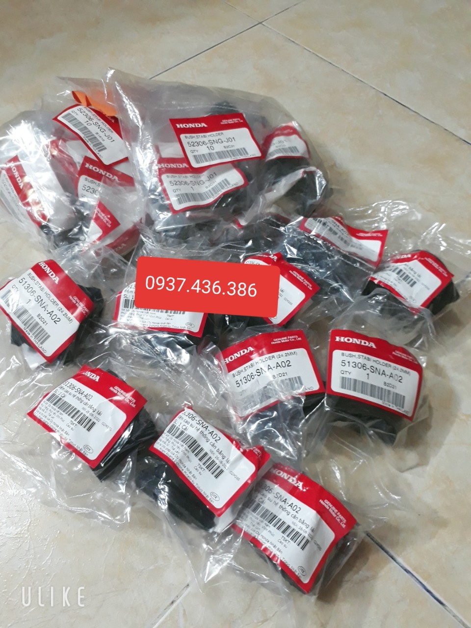 Cao su ốp cân bằng trước sau civic, crv