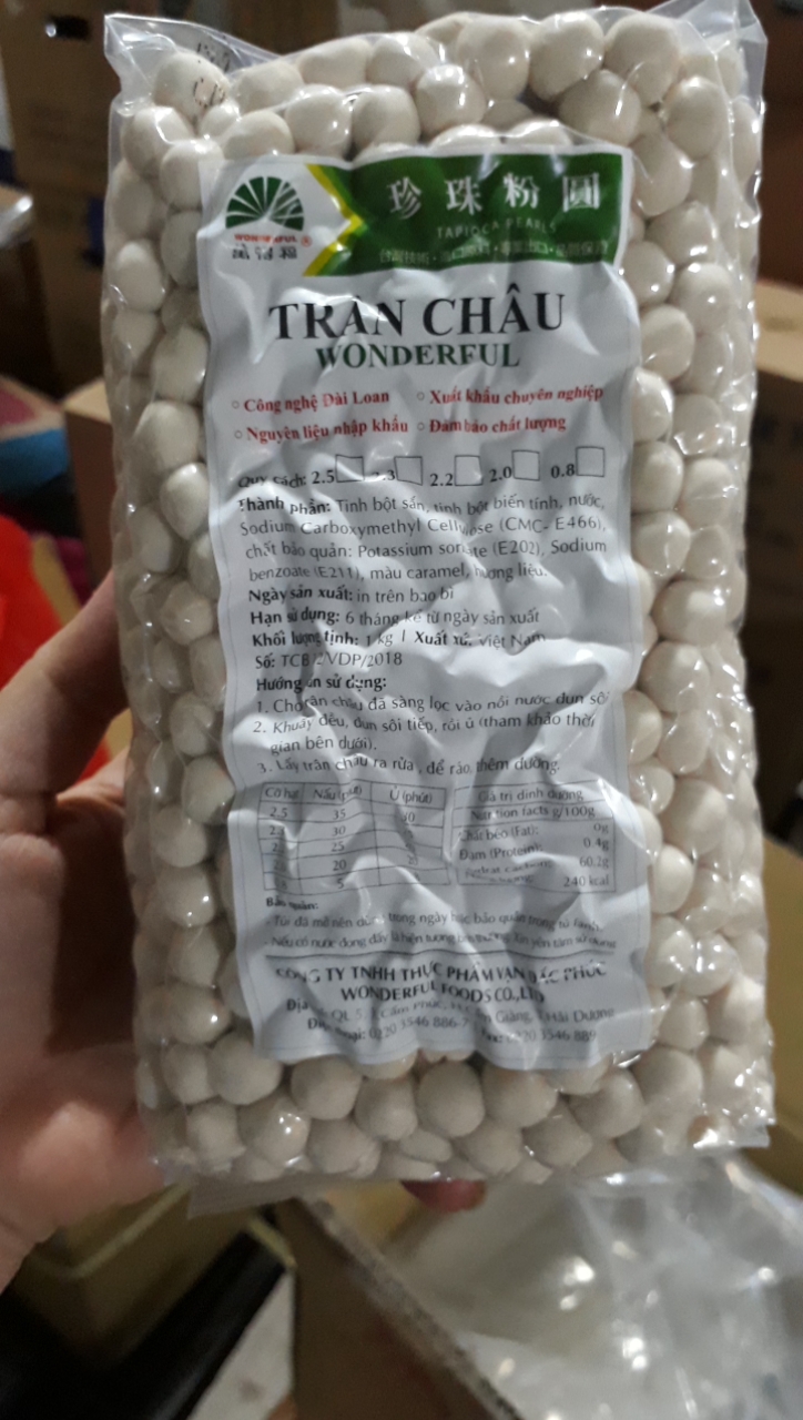 Trân châu hoàng kim Wonderful 1kg/gói