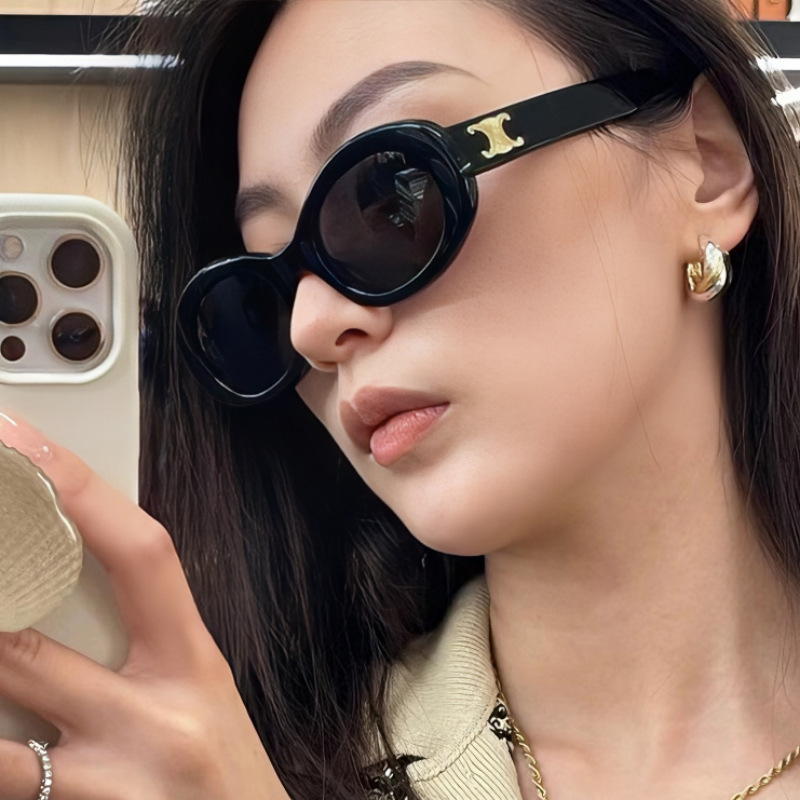 Kính mát thời trang hình bầu dục