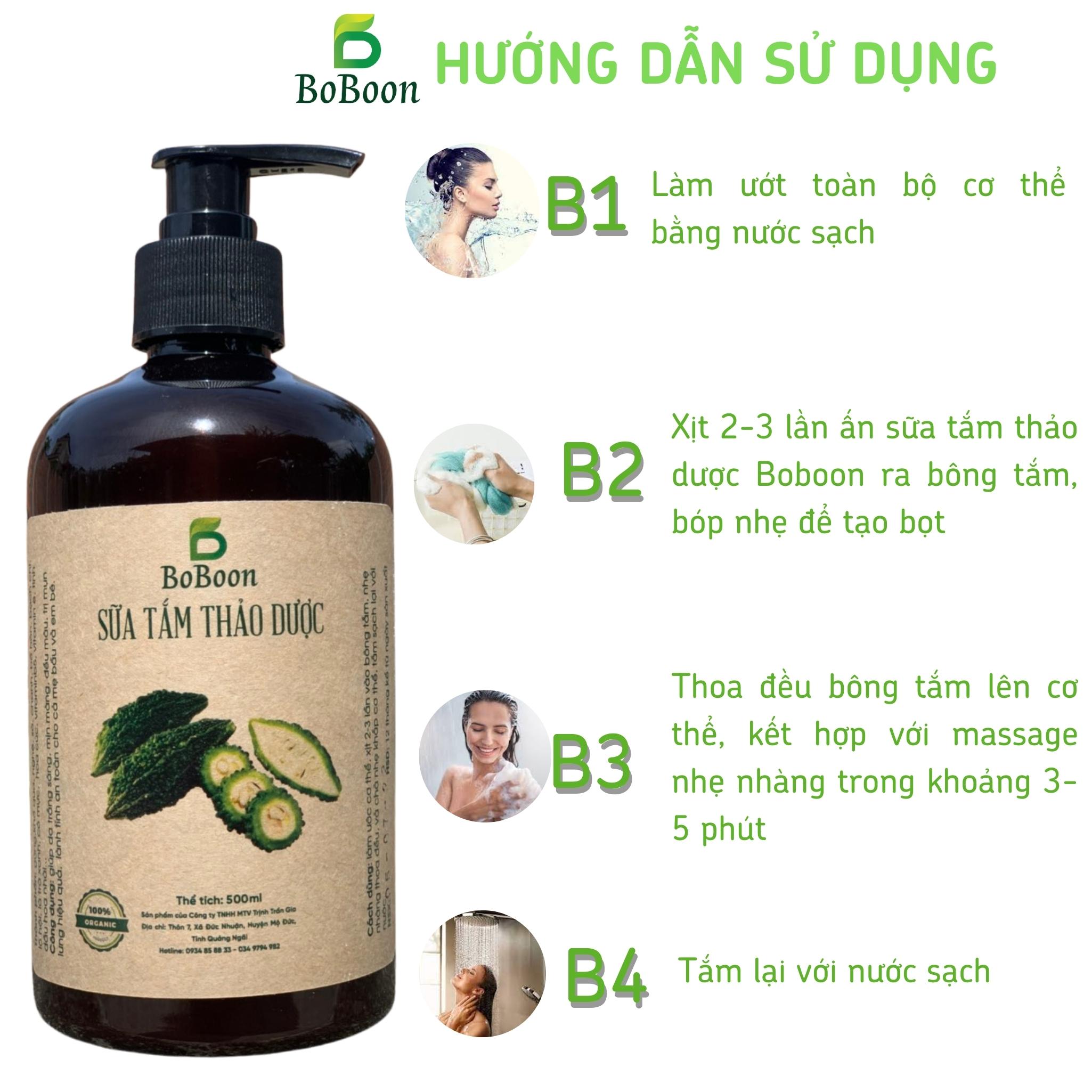 [MẪU THỬ] Sữa tắm thảo dược Boboon 30ml
