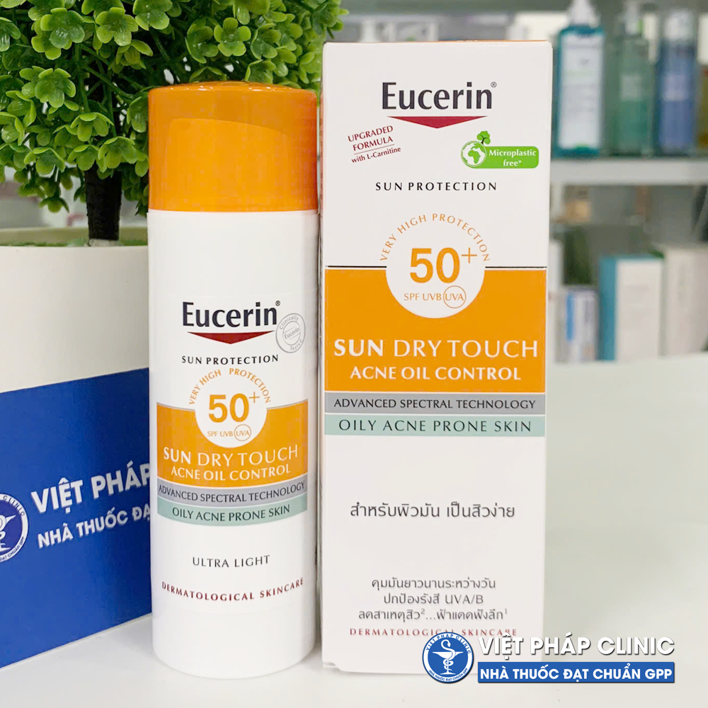 Kem Chống Nắng Eucerin Oil Control SPF50+ Kiểm Soát Nhờn