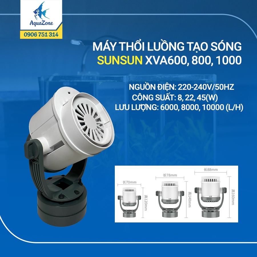 Máy thổi luồng - tạo sóng sunsun xva600, xva800, xva1000