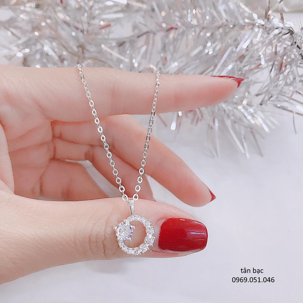 Dây chuyền nữ , bạc cao cấp s925 sáng đẹp , đính đá cao cấp