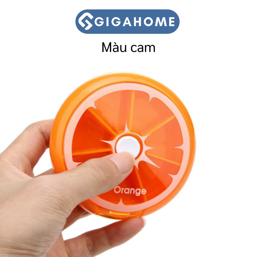 Hộp đựng thuốc hình tròn chia 7 ngày gigahome tiện lợi, dễ dàng mang theo 4337