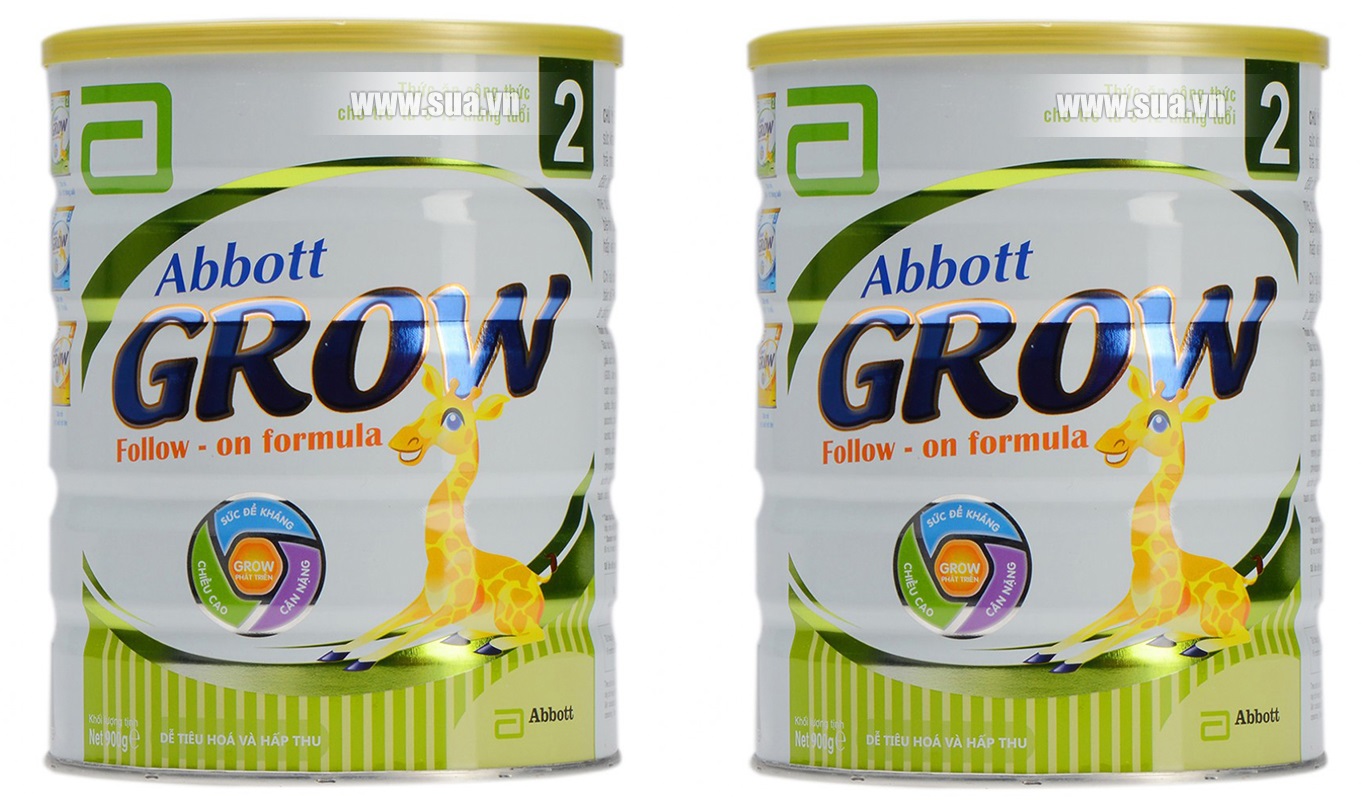 Bộ 2 Sữa bột Abbott Grow 2 (6 - 12 tháng) 900g