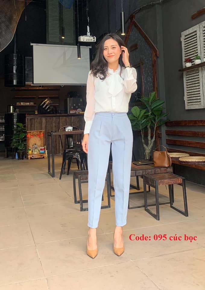 Quần Baggy Cúc Bọc Cao Cấp
