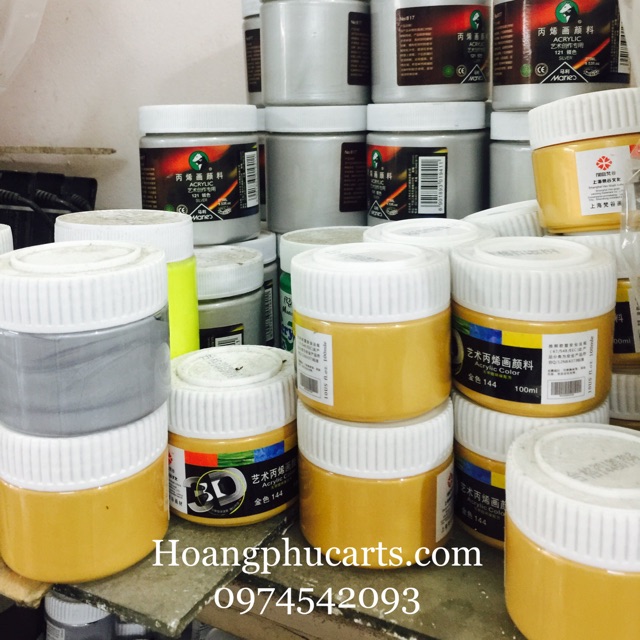 Màu Nhũ Acrylic 3D 100Ml