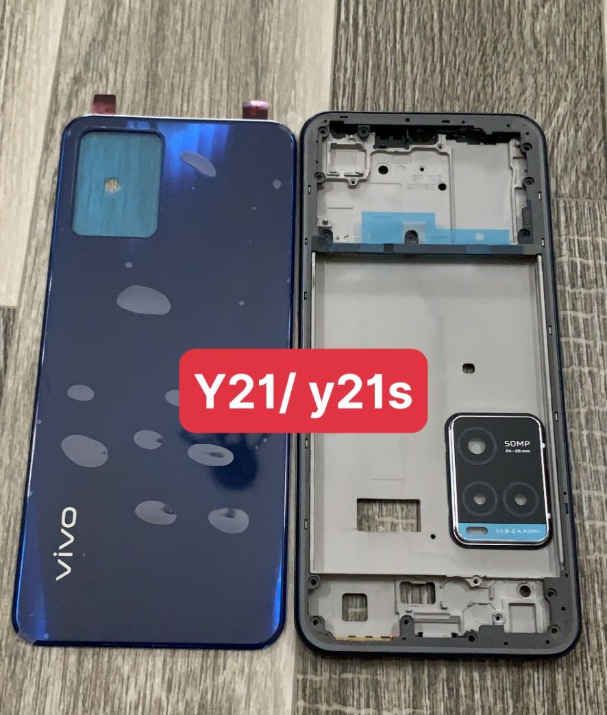 BỘ VỎ VIVO Y21S/Y33S (gồn sườn,make,lưng,kính cam,nút bấn)