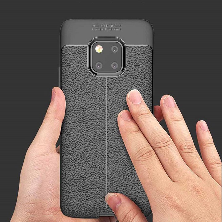 Ốp lưng Huawei Mate 20 Pro silicon giả da Auto Focus