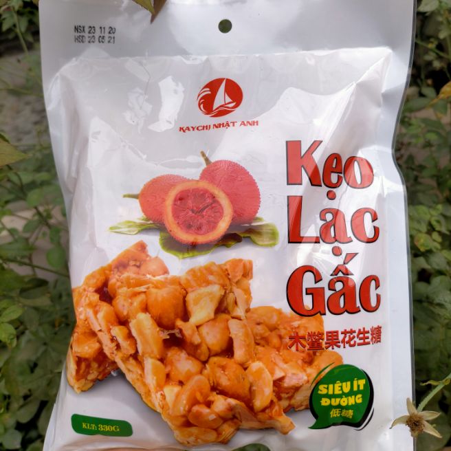 Combo 2 gói Kẹo lạc gấc 330g