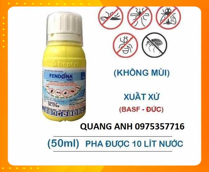 FENDONA 10SC 50ML BASF CHÍNH HÃNG – DIỆT MUỖI, KIẾN, GIÁN, RUỒI, BỌ CHÉT HIỆU QUẢ KÉO DÀI