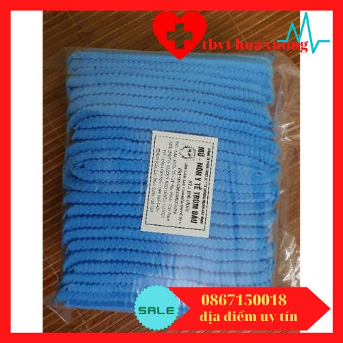 MŨ PHẪU THUẬT, NÓN GIẤY Y TẾ , MŨ DÙNG 1 LẦN[TÚI 100 CÁI]
